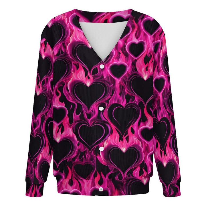 Flame Heart Print - Women&