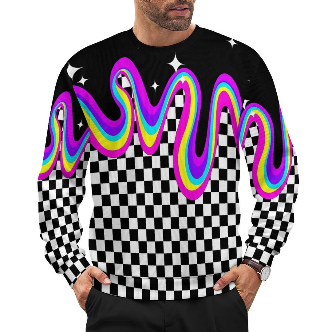 Checker Wave Allover Print - Men&