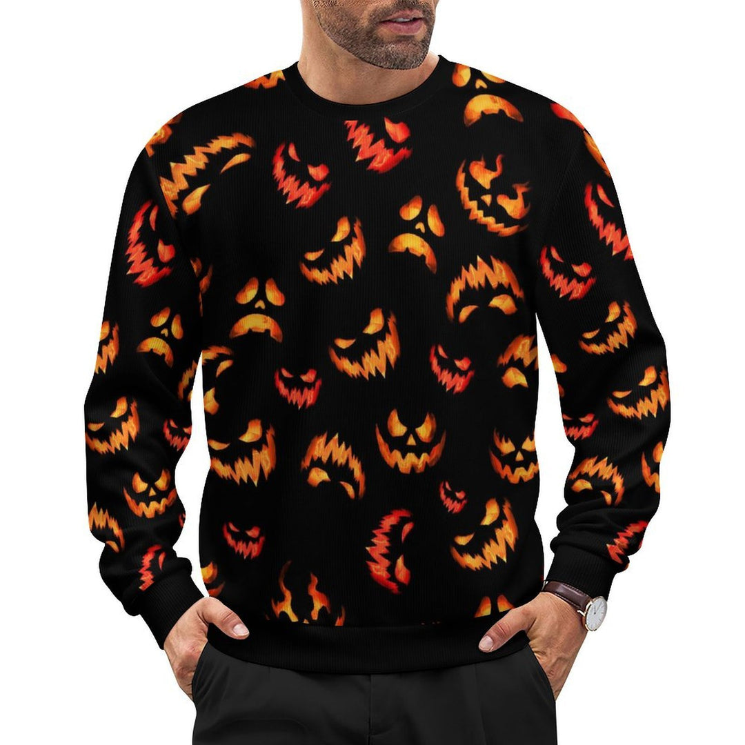 Pumpkin Face Print - Men&